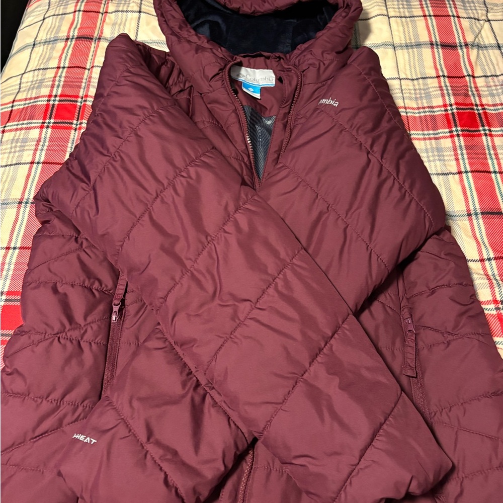 Columbia Maroon Hooded Jacket